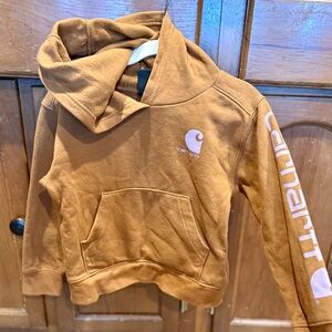 Carhartt Kids Tan Hoodie with Logo